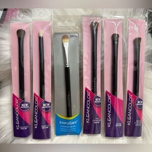 7pc KleanColor EveryCare Eye Makeup Brush Set Eyeshadow Blending Smudge New